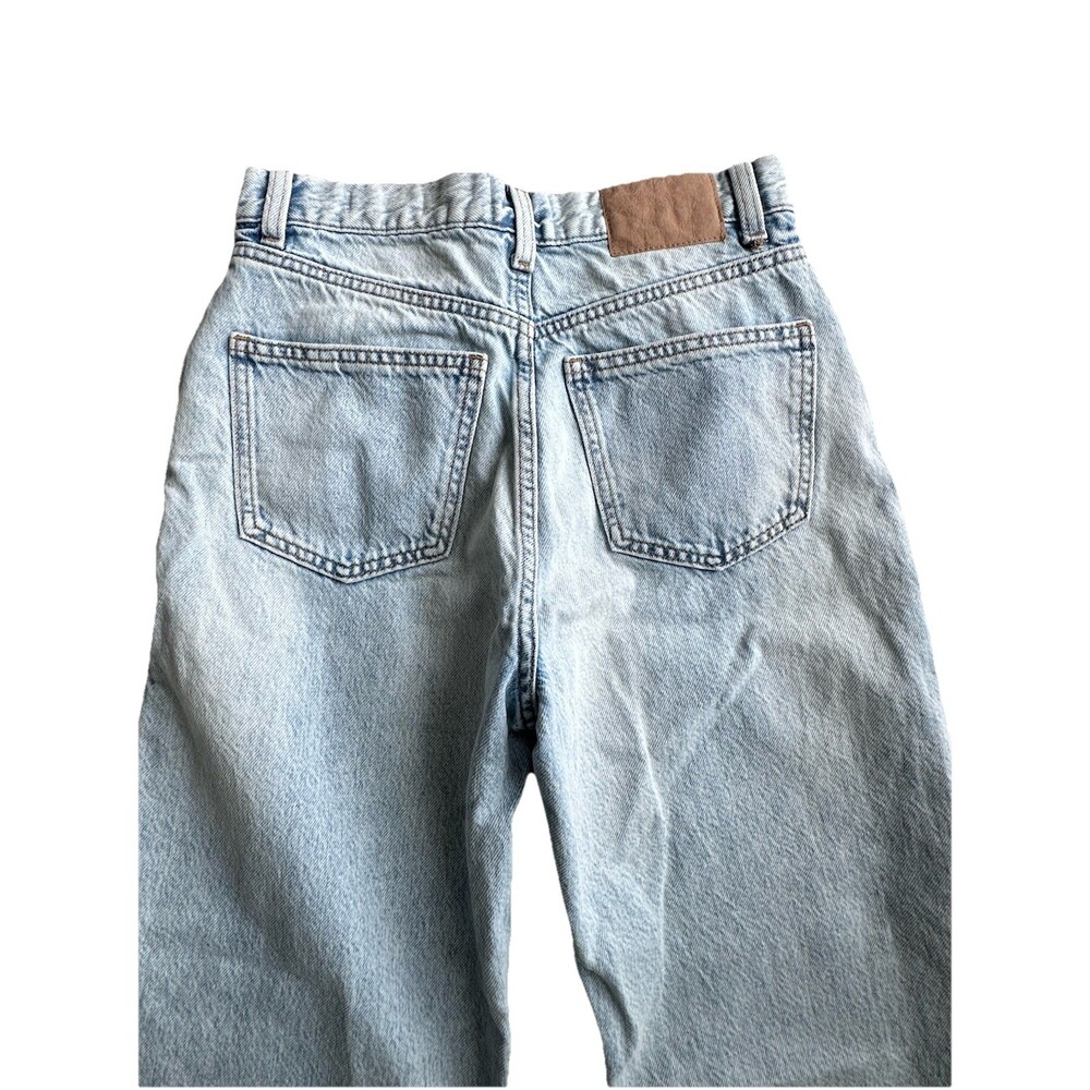 Cotton On Womens Light Wash Denim Loose Straight High Rise Size 26 - Picture 8 of 9